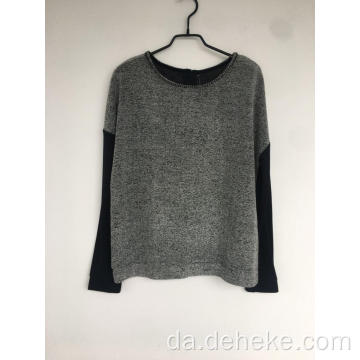 Kvinders strik kontraktfarve pullover